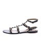 Valentino Rockstud Accents Leather Gladiator Sandals
