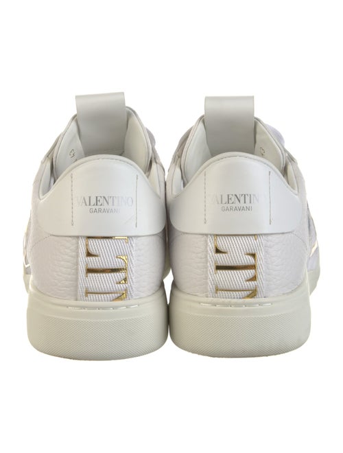 Valentino Leather Printed Sneakers