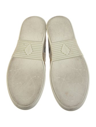 Valentino Leather Printed Sneakers