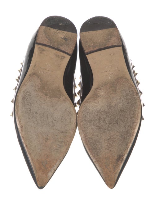 Valentino Rockstud Accents Patent Leather Flats