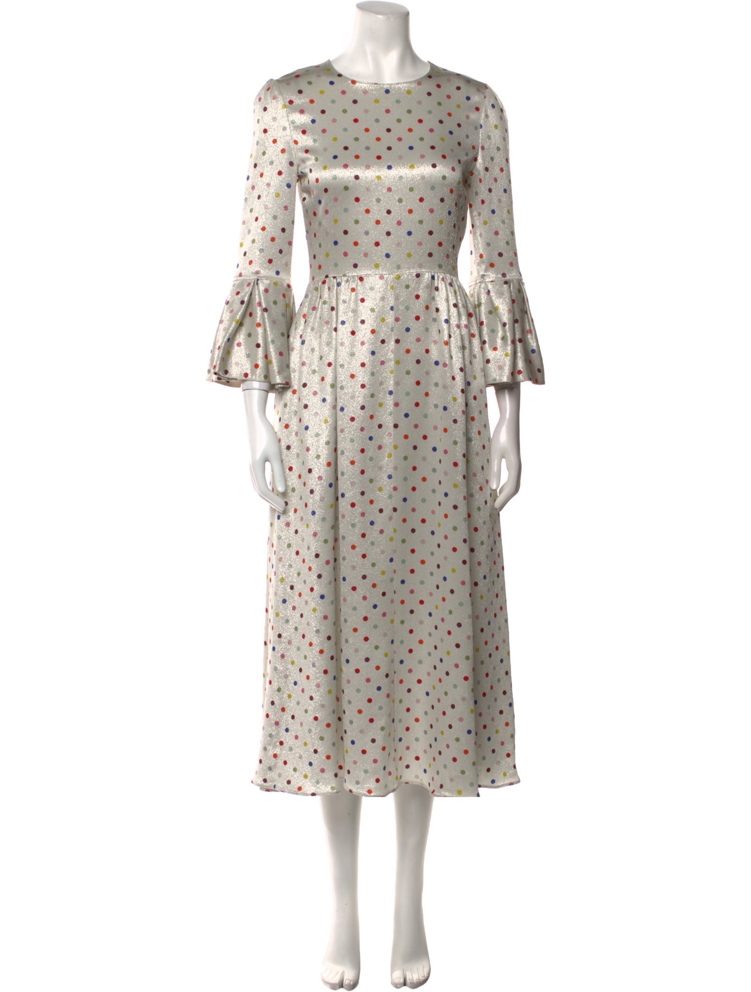 Valentino Polka Dot Print Long Dress