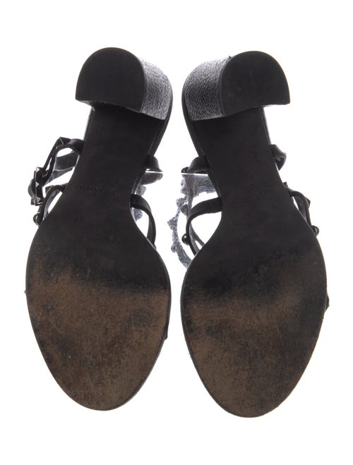 Valentino Rockstud Accents Leather Gladiator Sandals