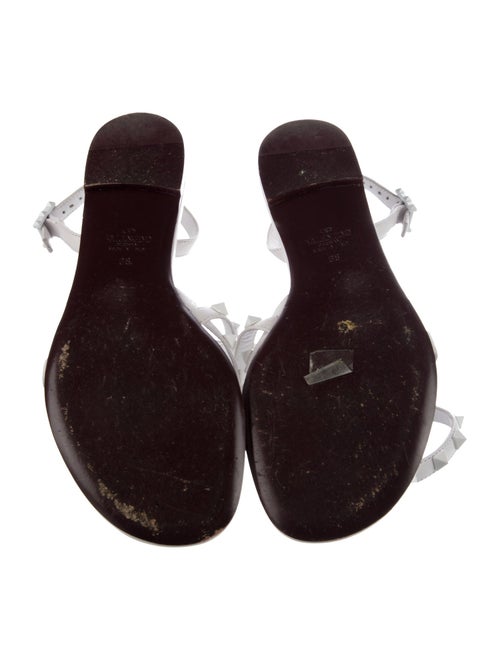 Valentino Rockstud Accents Leather Slingback Flats