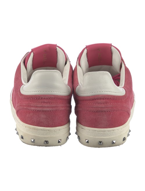 Valentino Rockstud Accents Suede Sneakers