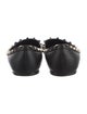 Valentino Rockstud Accents Leather Ballet Flats