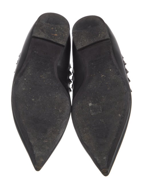 Valentino Rockstud Accents Leather Ballet Flats