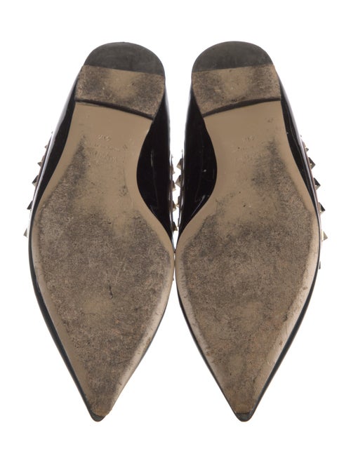 Valentino Rockstud Accents Patent Leather Ballet Flats