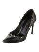 Valentino Rockstud Accents Leather Pumps