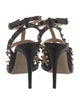 Valentino Rockstud Accents Leather T-Strap Pumps
