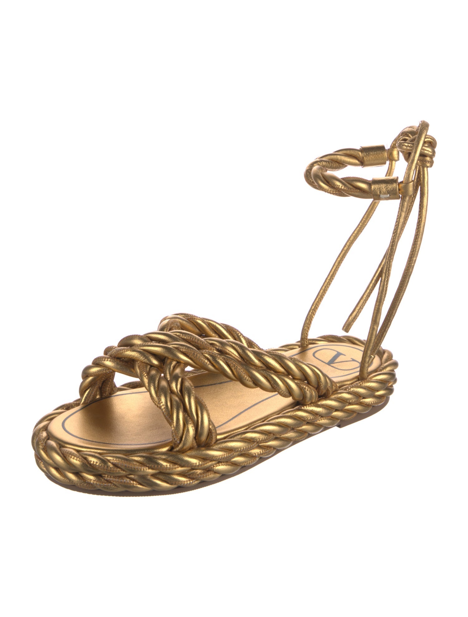 Valentino Leather Espadrilles