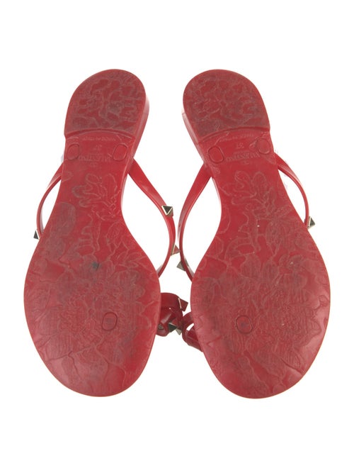 Valentino Rockstud Accents Rubber Slides