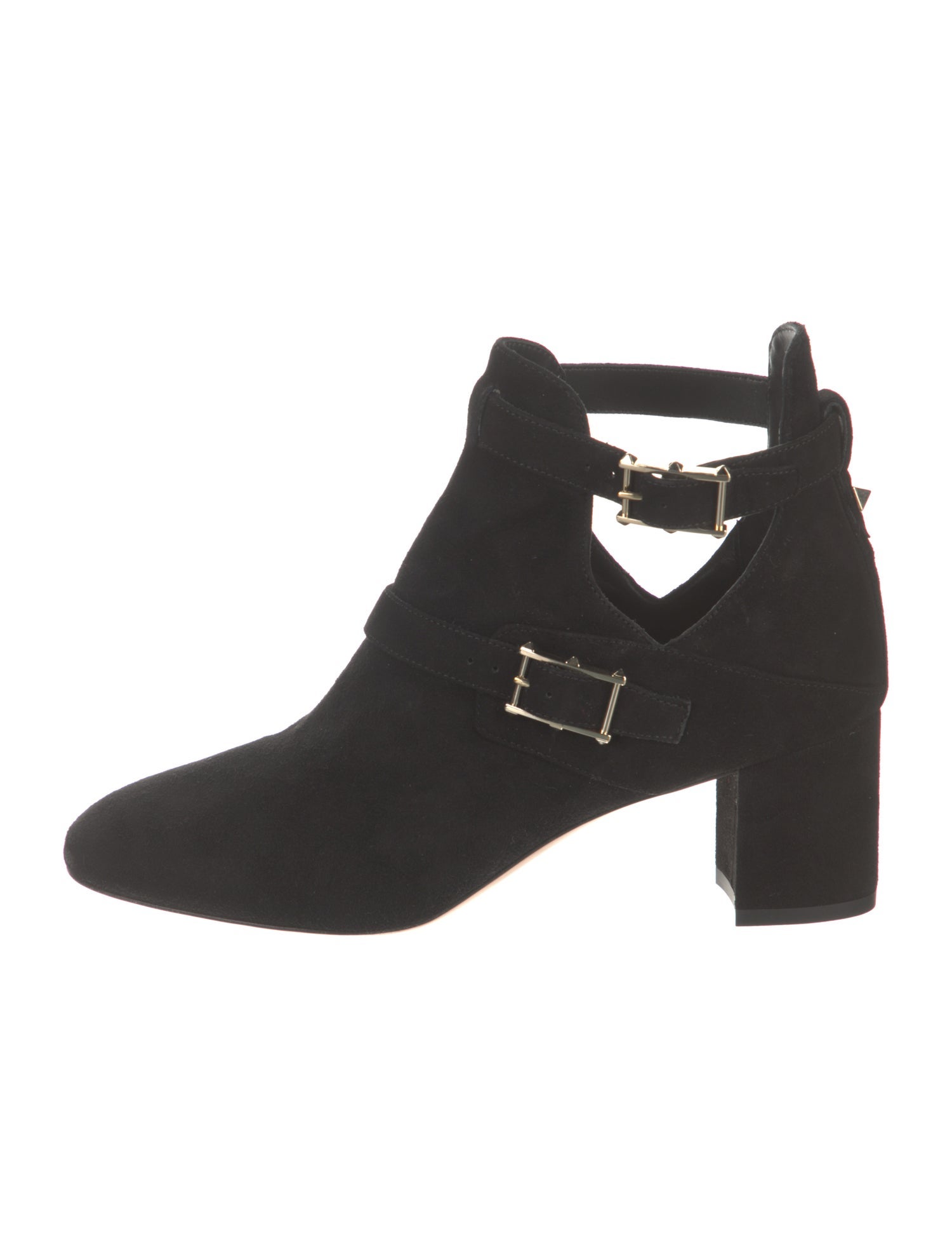 Valentino Rockstud Accents Suede Boots