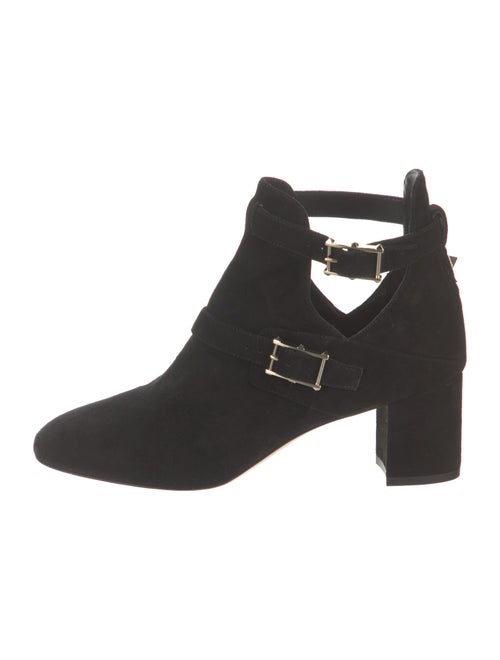 Valentino Rockstud Accents Suede Boots