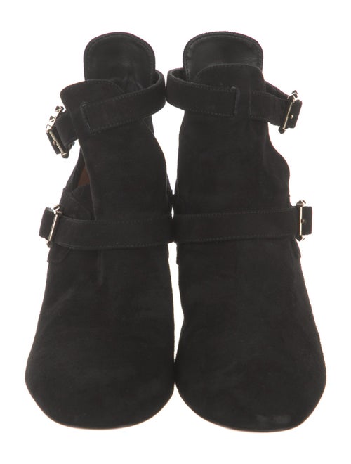 Valentino Rockstud Accents Suede Boots