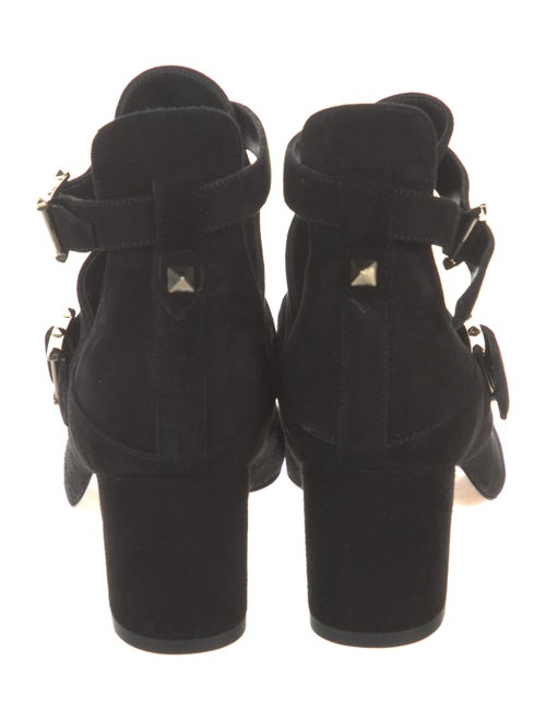 Valentino Rockstud Accents Suede Boots