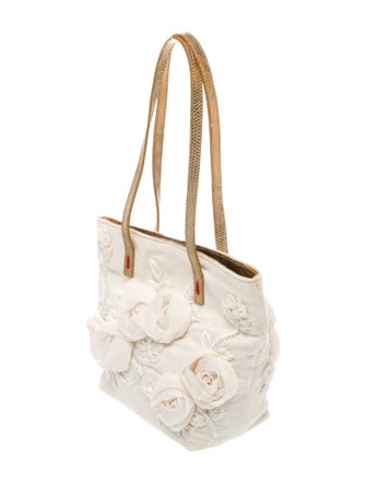 Valentino Canvas Top Handle Bag