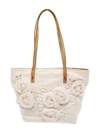 Valentino Canvas Top Handle Bag