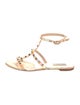 Valentino Rockstud Accents Leather Gladiator Sandals