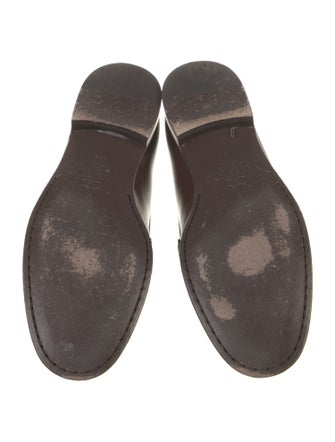 Valentino Rockstud Accents Leather Dress Loafers