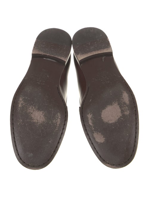 Valentino Rockstud Accents Leather Dress Loafers