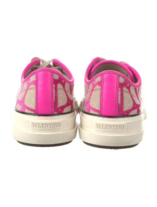 Valentino Monogram Pattern Canvas Sneakers