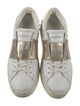 Valentino Rockstud Accents Leather Sneakers
