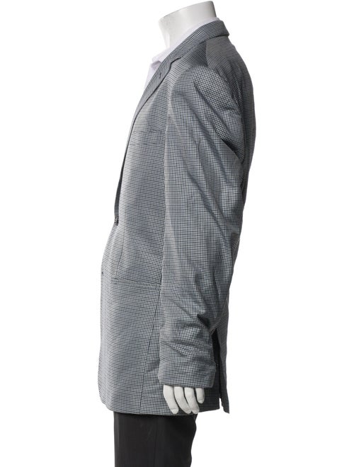 Valentino Virgin Wool Houndstooth Print Blazer