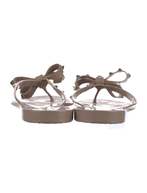 Valentino Rockstud Accents Rubber Slides