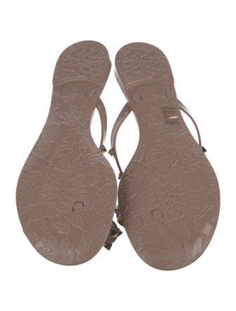 Valentino Rockstud Accents Rubber Slides