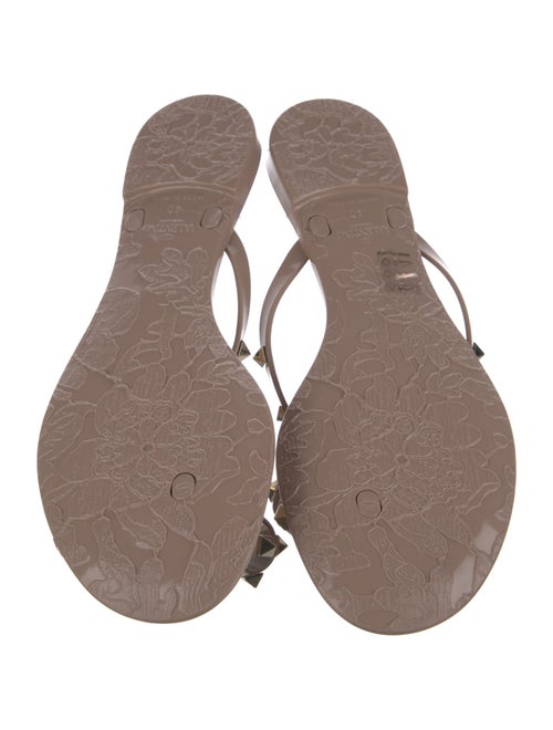 Valentino Rockstud Accents Rubber Slides