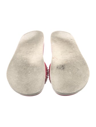 Valentino Rockstud Accents Leather Slides