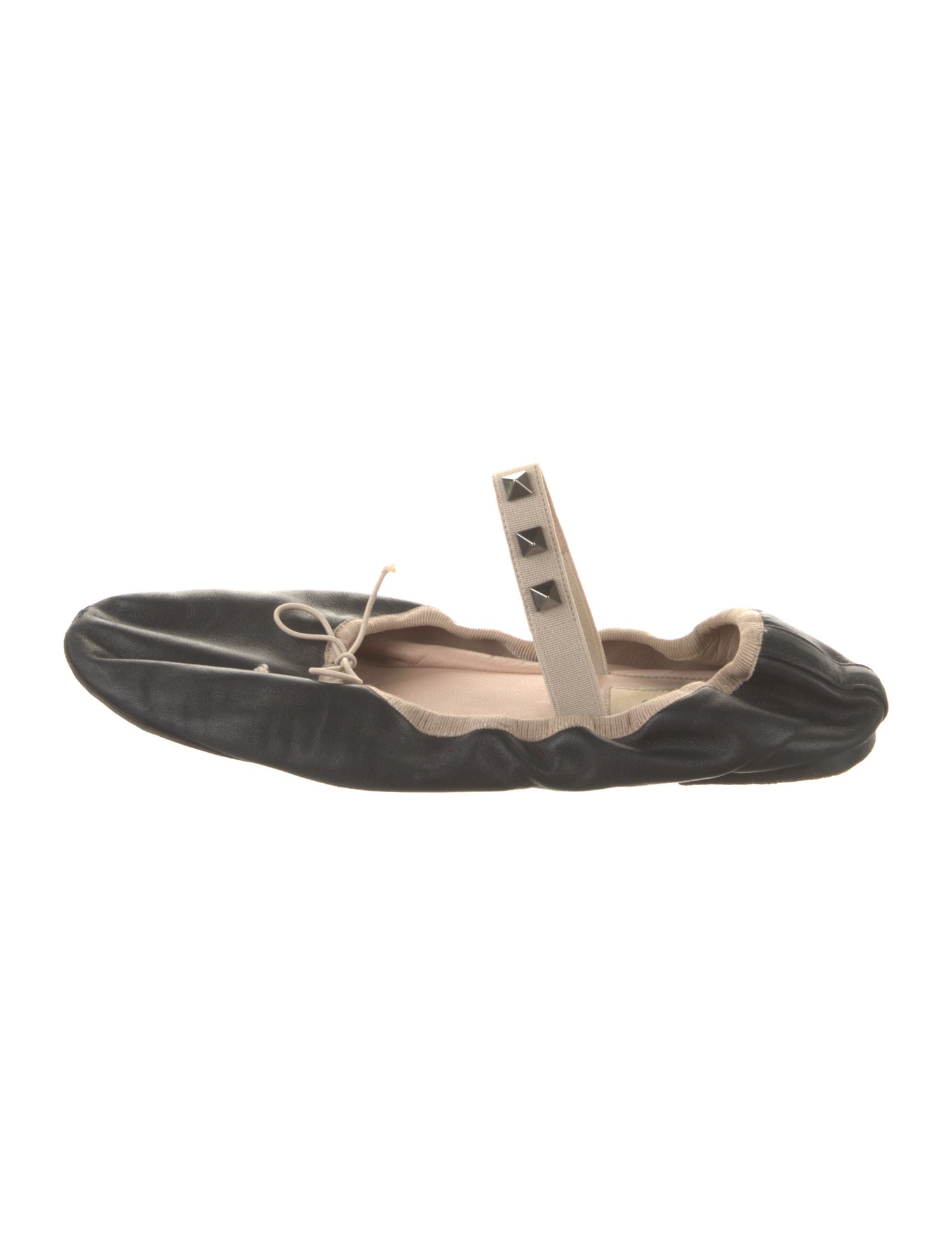 Valentino Rockstud Accents Leather Mules