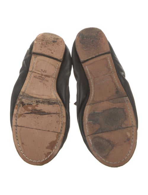 Valentino Rockstud Accents Leather Mules