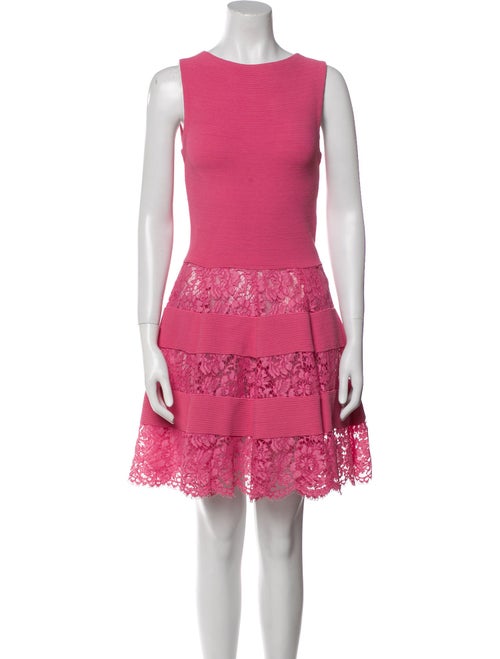 Valentino Bateau Neckline Knee-Length Dress