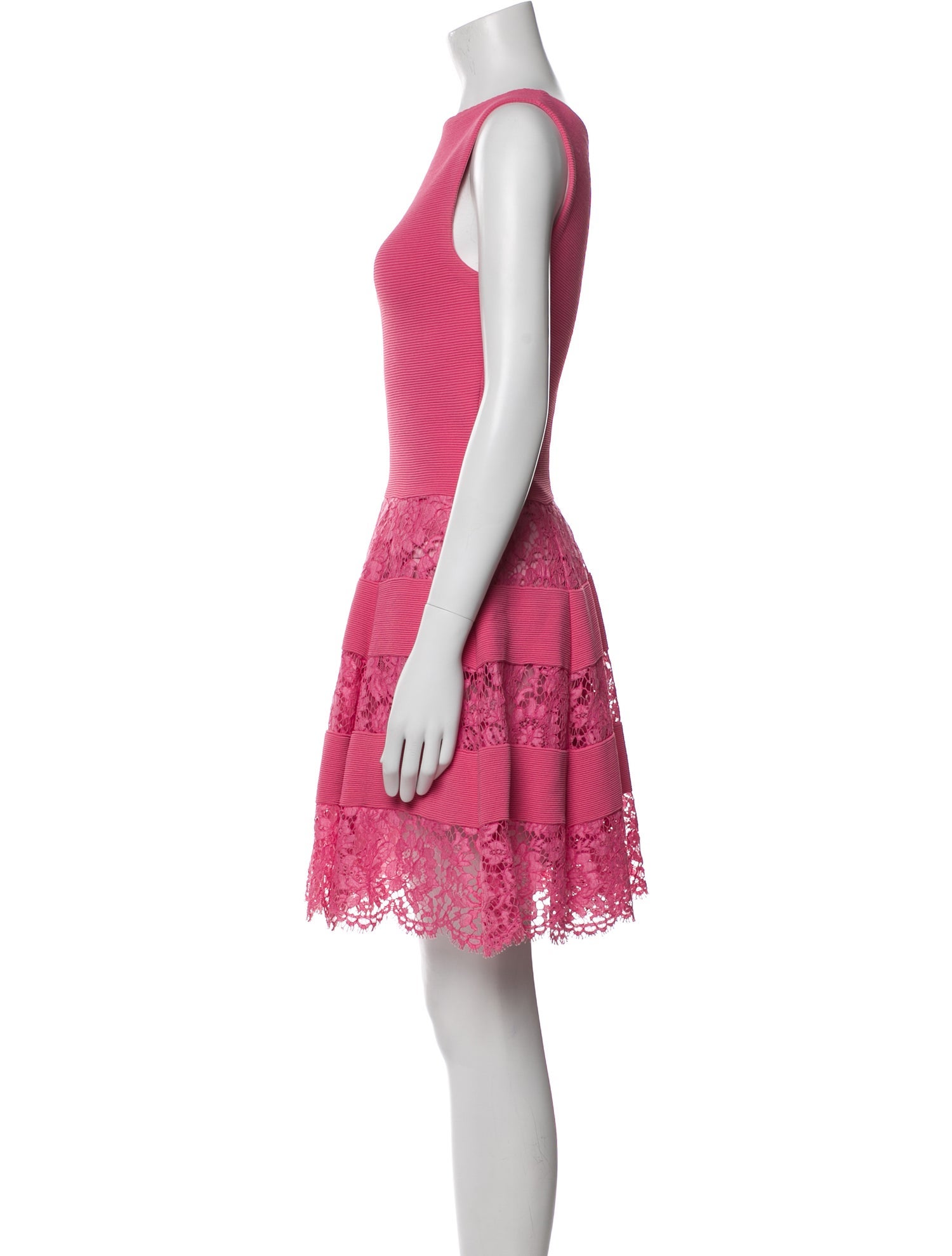 Valentino Bateau Neckline Knee-Length Dress