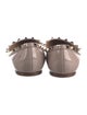 Valentino Rockstud Accents Patent Leather Ballet Flats