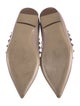 Valentino Rockstud Accents Patent Leather Ballet Flats