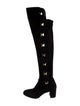 Valentino Rockstud Accents Suede Boots