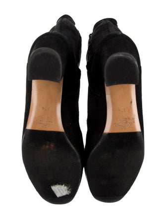 Valentino Rockstud Accents Suede Boots