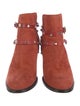 Valentino Rockstud Accents Suede Boots