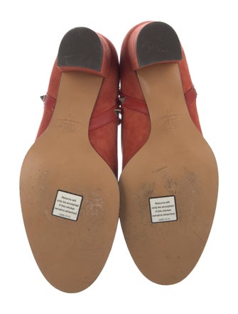 Valentino Rockstud Accents Suede Boots