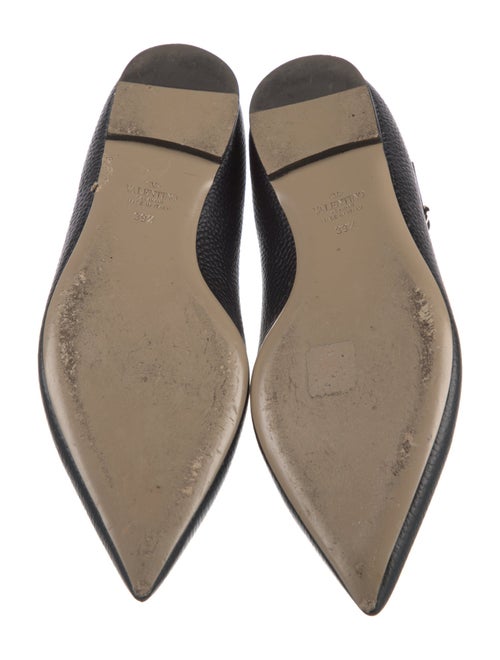 Valentino Rockstud Accents Leather Mary Jane Flats