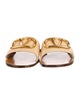 Valentino Raffia Slides