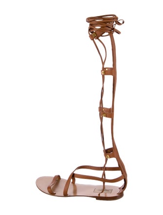 Valentino Leather Gladiator Sandals