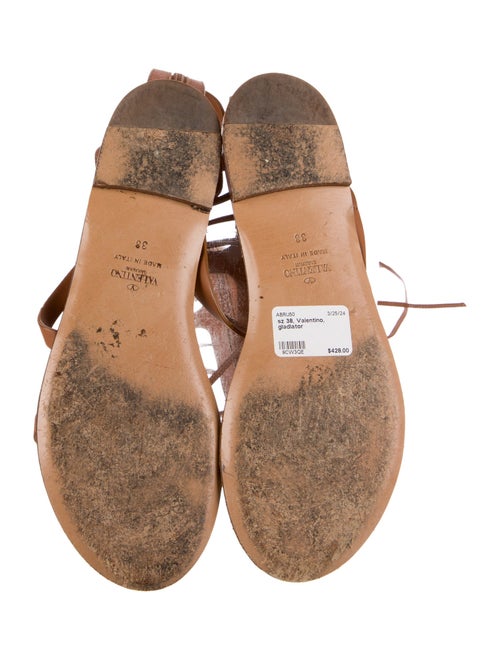 Valentino Leather Gladiator Sandals