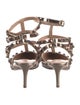 Valentino Rockstud Accents Leather T-Strap Pumps