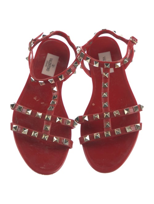 Valentino Rockstud Accents Studded Accents Gladiator Sandals