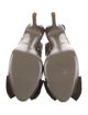 Valentino Faux Pearl Accents Patent Leather Slingback Pumps