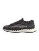 Valentino Striped Braided Accents Athletic Sneakers