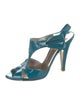 Valentino Patent Leather Bow Accents T-Strap Pumps